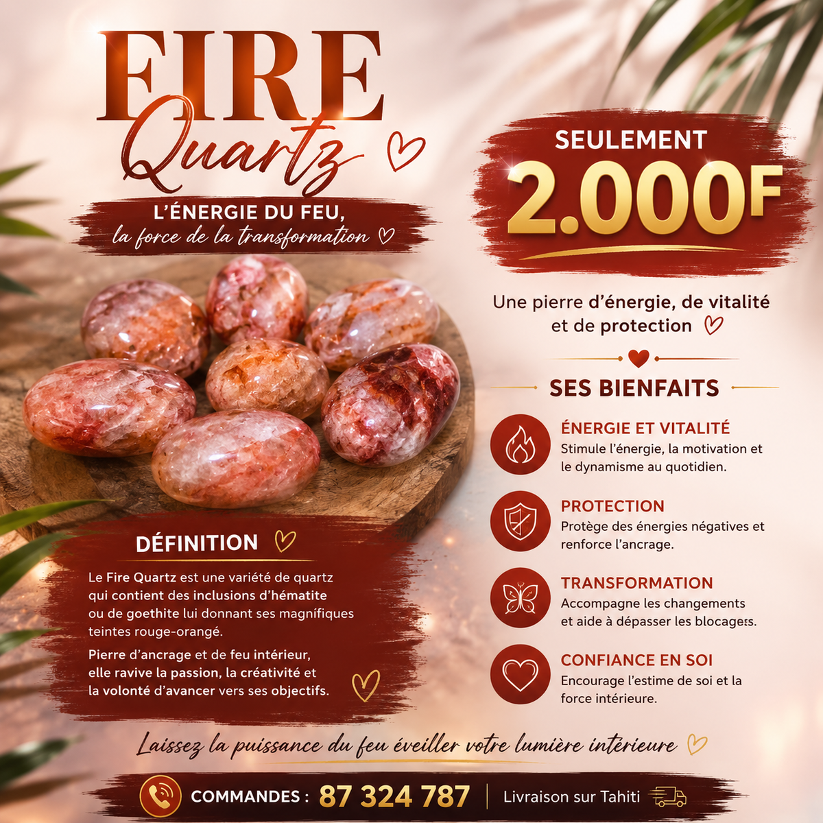 Fire quartz