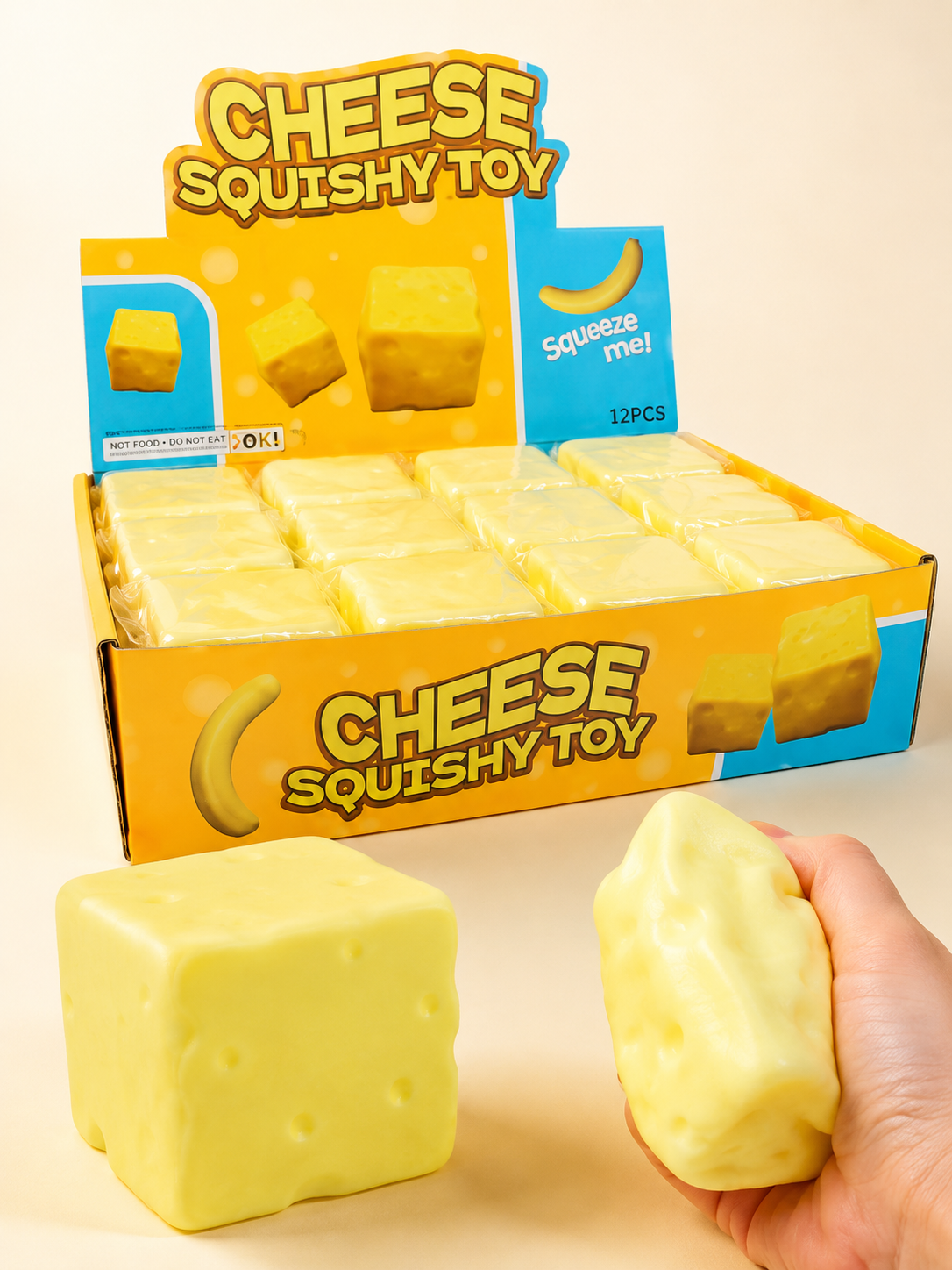 Cheese Squishy Toy – 2 pour 3 000 F