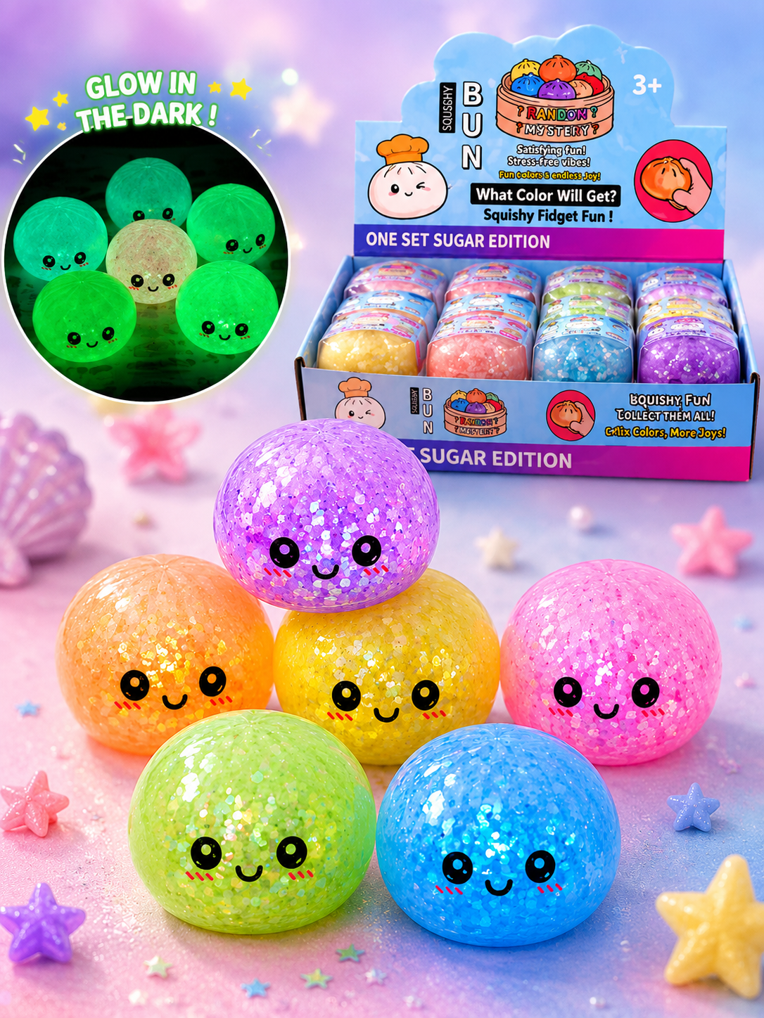 Mini dumplings glow in the dark